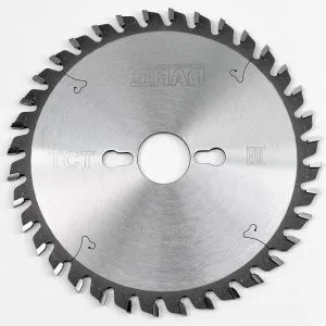 Дисковая пила с твердосплавной напайкой  подрезная коническая 180x3,9-4,9/2,8x30 z36 ATB   "Инструменты ДИАЛ",
